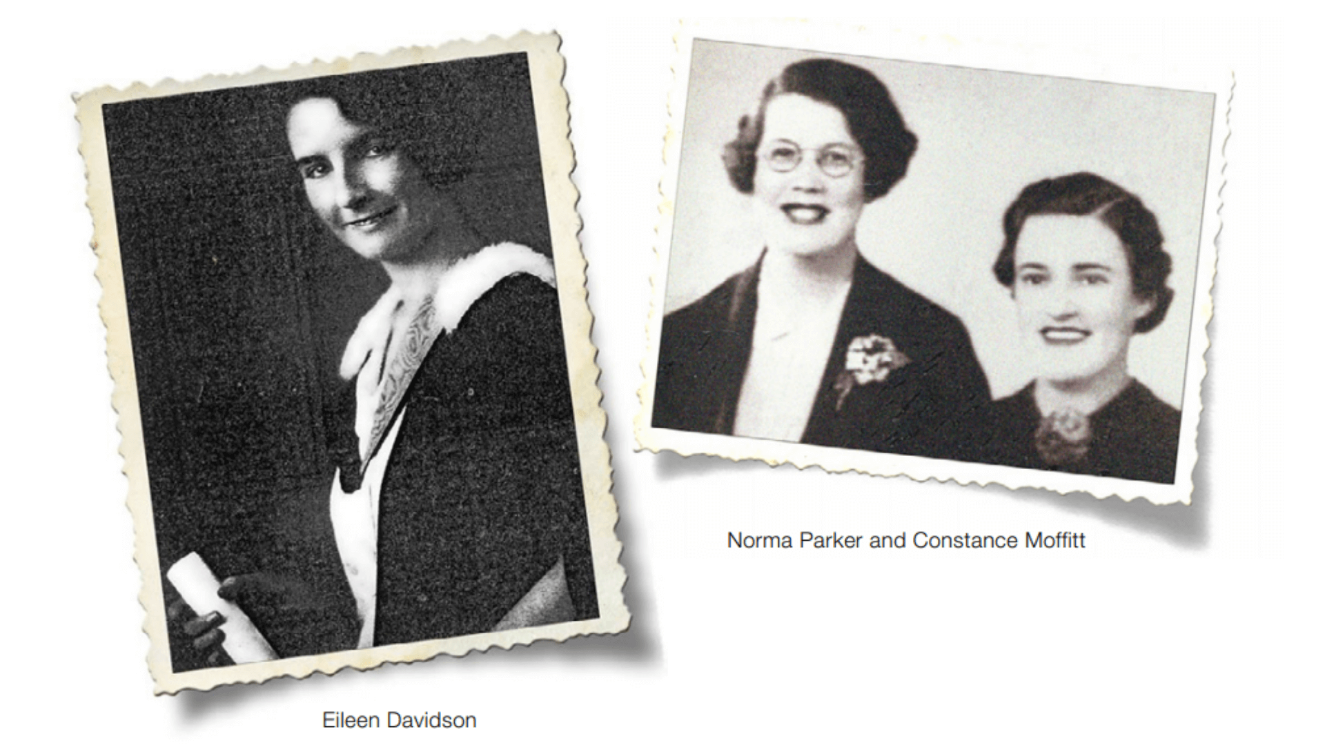 CatholicCare Founders; Eileen Davidson, Norma Parker, Constance Moffitt